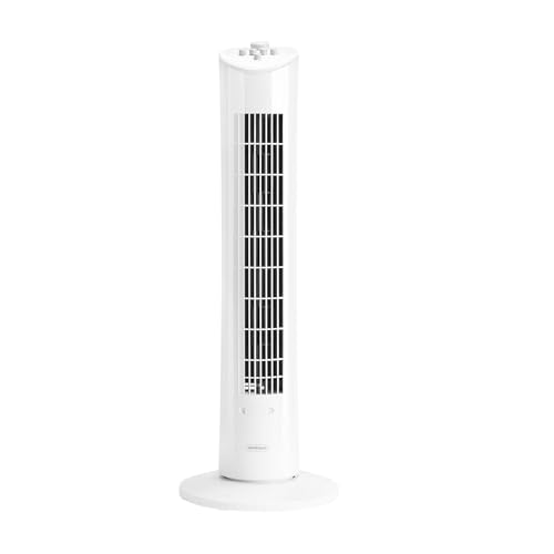 VonHaus Tower Fan 31”, Electric Fan for Cooling, Oscillating with Timer for Any Space, Aroma Tray, Free Standing, Cools Bedrooms & All Rooms with 3 Breeze Speeds, 2 Year Warranty