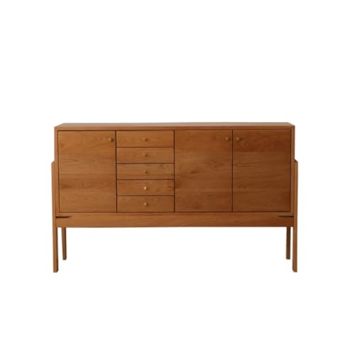 eexbz Side Board Simple Modern Cherry Wood Sideboard Home Storage Storage Cabinet Kitchen Buffet Storage Cabinet Sideboard Storage Cabinet(S:120 * 40 * 90cm)
