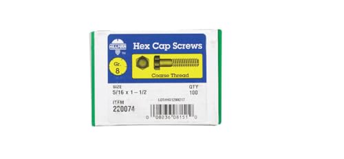 Vis à tête hexagonale Hillman Grade 8 en acier ultra robuste pour châssis
