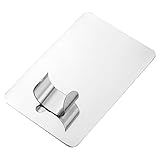NULYLU 2 Stück Nagelkunst Mischpalette aus Edelstahl für Farbmischen und Blending Silber Mittelgroß für Selbstgemacht Maniküre und Persönliche Anwendung zu Hause