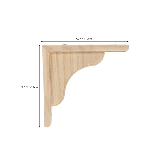 Support mural bois beige de qualité supérieure pour tablette épurée
