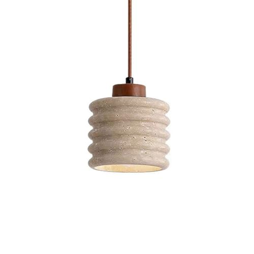 Lámpara decorativa de piedra natural amarilla con diseño minimalista nórdico