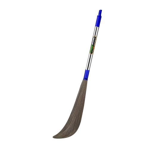 Image of BBT Phool Jhadu | Natural Grass Broom Stick for Home Cleaning | Eco-Friendly Long Handle Jhadu | Anti Dust, Lightweight & Durable Pack of- (1, NO-2)