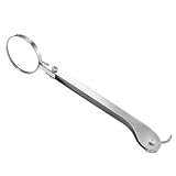 NUOM Pinzetta Zecca con Lente, Acciaio Inox 13cm...