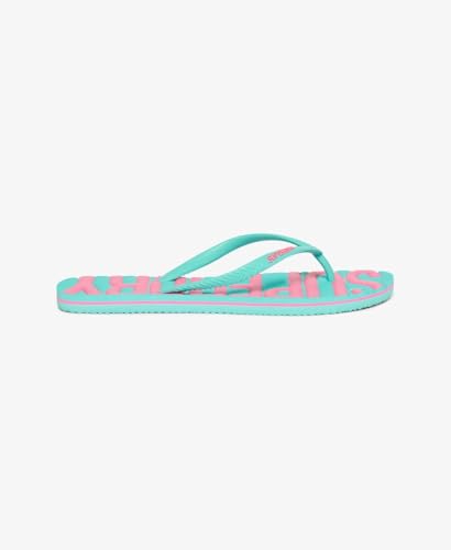 Superdry Tongs vintage végétaliennes pour femme Aqua 3-4, aqua, 36 EU
