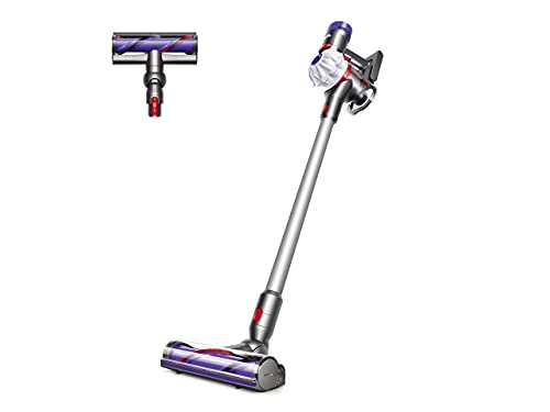 Dyson V7 Allergy Hepa Cordless Stick Vacuum Cleaner: Bagless Ergonomic, Telescopic Handle, Rechargeable, Carpet/Edge Cleaning, Height Adjustable Battery Operated (Silver) #TOP6