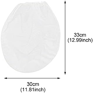 QOTSTEOS Pack of 10 Paint Strainer White Fine Mesh Disposable Bag Filters with Elastic Top Opening, Paint Filter Pocket For Paint Gardening(size:1 gallon)