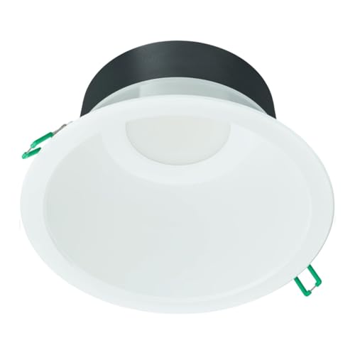 PHILIPS Downlight LED Coreline DN142B - Foco led (aluminio, 19,2 W, 2300 lm, 60D - 840, blanco frío, corte de 200 mm, IP20, reflector de color blanco)