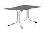 Produktbild SIEGER Boulevard Platte. Klapptisch, Polytec-Dekorplatte und Stahlrohr-Gestell, Graphit/Schiefer anthrazit, 140 x 90cm, 5170-20 KT