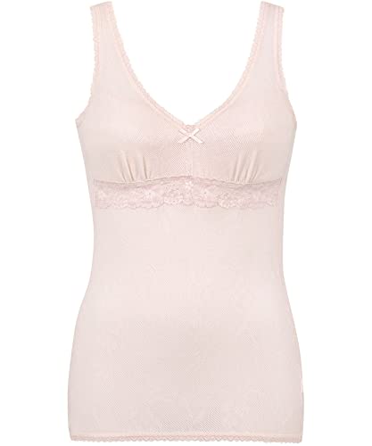 [ウイング/ワコール] カップ付きインナー 身生地部綿100％ 風通しよく涼しく快適 【綿100％メッシュタイプ】 ノースリーブ EL6183 レディース PI Lのサムネイル