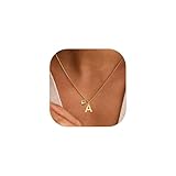 Valentines Day Gifts for Kids Girls Dainty Heart Initial Pendant Necklaces, 14K Gold Plated Diamond Heart Initial A Letter Tiny Necklace Trendy Idea Birthday Stuff Gifts for Kids Teen Girls Women