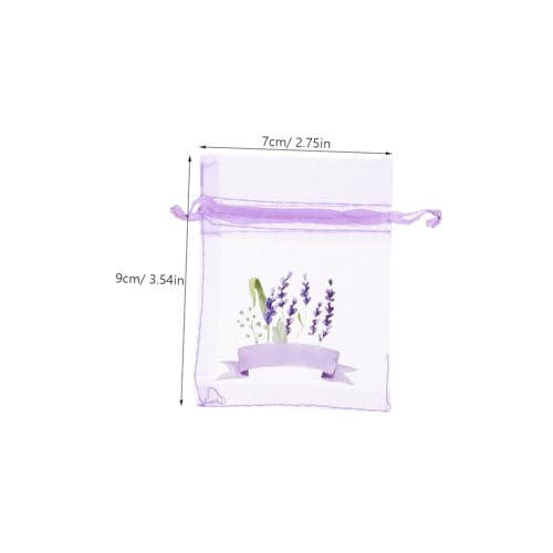 20 bolsas sachet vacías con cordón para lavanda miniatura 2