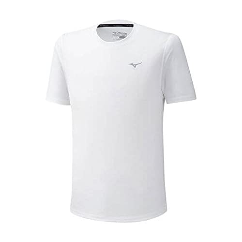 Mizuno Impulse Core tee Camiseta, Mujer, White, L
