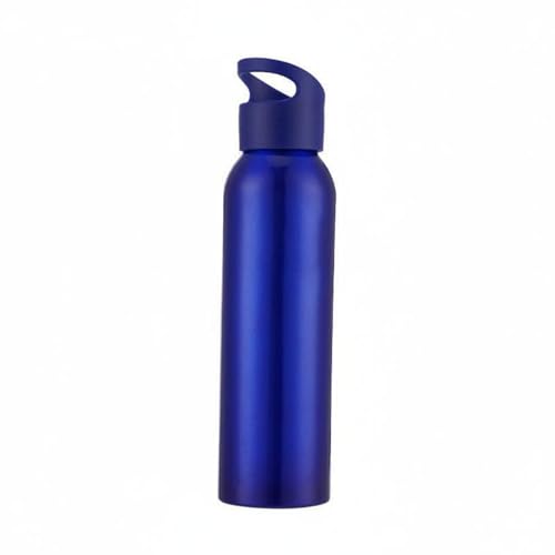 predolo Botella Agua Aluminio Ligera Cantimplora Aluminio una Capa Botella portiva Portátil para Ciclistas, Senrismo, Ciclismo, Rojo