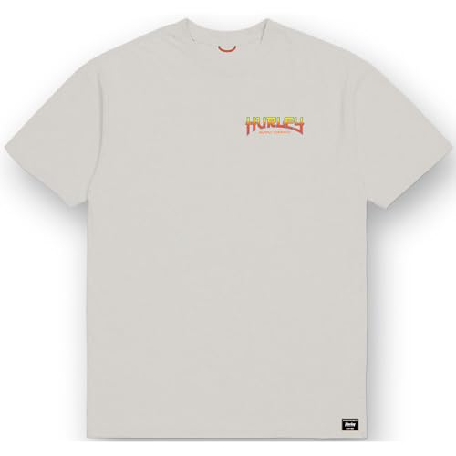 Hurley Samurai SS T-Shirt Homme en coton à manches courtes de style surfwear décontracté