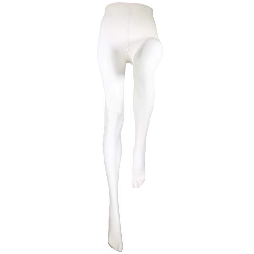 Image of Truform 15-20 mmHg Compression Pantyhose, Sheer 20 Denier Women's Shaping Tights, Ivory, Medium