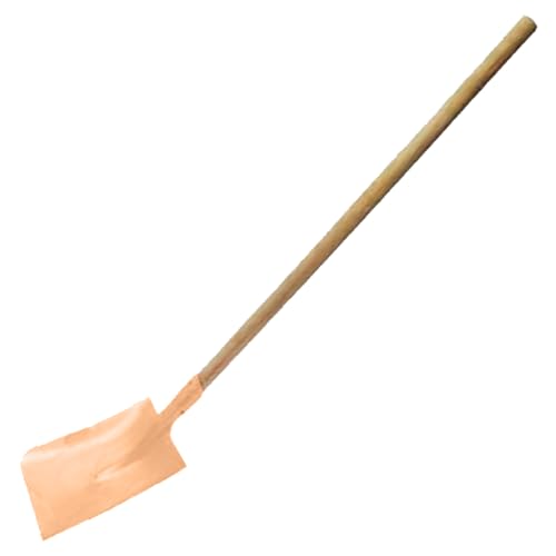 Image of WEDO Non-Sparking Square Shovel with Straight Blade,Transfer Shovel,55 inch Long Wooden Handle,Safety Digging Shovel,Beryllium Copper,Non-Magnetic,DIN Standard,BAM & FM Certificate