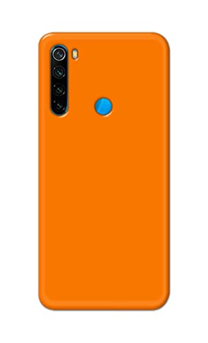 Image of Plain Orange Hard Back Case Cover for Redmi Note 8 (6.3 inch) Back Cover -(J5) VNS2229