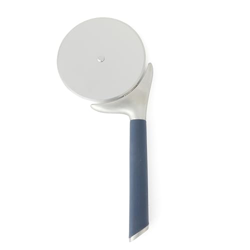 Calphalon Edge Stainless Steel Pizza Cutter w/Thermoplastic Rubber Handle - Navy Blue
