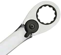 Miniatura 2 de Williams Juego de 8 llaves combinadas de trinquete reversibles SAE de alto pulido, palanca de trinquete de acceso rápido y esquinas empotradas para