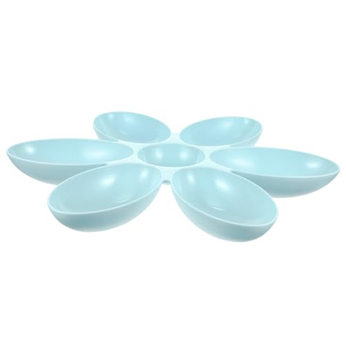 GETAJGHSD ペタル型格多機能ペット用食器 製耐久性プラスチック製 室内用犬猫ボウル 早食い防止機能付き 簡単洗浄可能で長使用対応