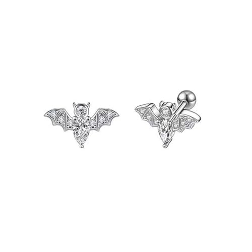 Piercing hélice de murciélago brillante para tus looks alternativos urbanos