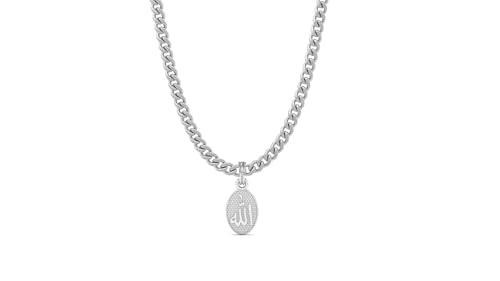 Pendentif Allah Barkat chaîne argent pour la chance et la santé au quotidien