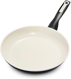 GreenPan Rio Healthy Ceramic Nonstick 10" Frying Pan Skillet, PFAS-Free, Dishwasher Safe, Black