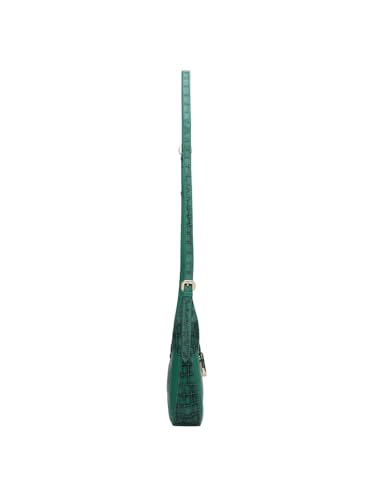 Image of Da Milano Women's Leather Sling Bag - Green