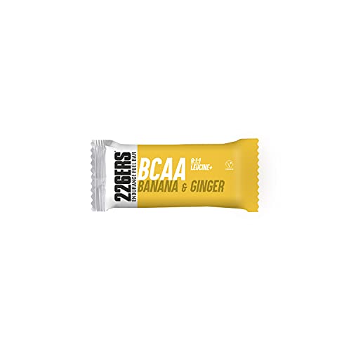 226Ers Efb | Endurance &Amp; Energy Bars, Barrita Energética Para Mayor Resistencia Con Bcaas 8:1:1 Y Multivitaminas, Snack Saludable Sin Gluten, Plátano &Amp; Jengibre - 1 Barra