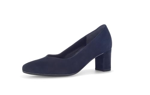 Gabor Damen Klassische Pumps, Frauen Absatzschuhe,Leichte Mehrweite (G),hochhackige Schuhe,stoeckelschuhe,Ausgehschuhe,Dark-Blue,38.5 EU / 5.5 UK