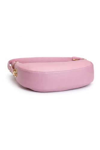 Image of Women's Shoulder & Sling Bag with Zipper Closure, Detachable Long Strap, Spacious Single Compartment Handbag for Daily & Office Use | Trendy Design