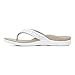 Vionic Women's Tide Perf Toe-Post - Ladies Flip Flops with Concealed Orthotic Arch Support White 8 Medium US