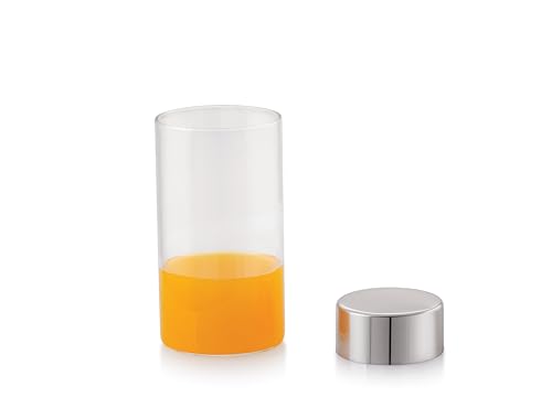 Image of Tosaa Stainless Steel Utensils Juice Bottle Coil Made Premium Leak-Proof Bottle for Water, Smoothie, Juices - Reusable Travel Glass Drinking Fridge Bottles - 200ml