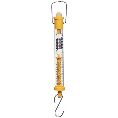 Tubular Spring Scale 5 Kilograms (5000 Grams) / 50 Newtons, Color: Yellow