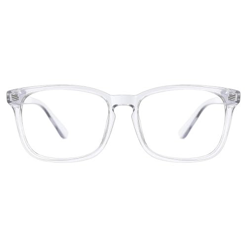 Image of TIJN Blue Light Blocking Glasses for Women Men Square Frame Nerd Eyeglasses Anti Blue Ray Computer Screen Glasses