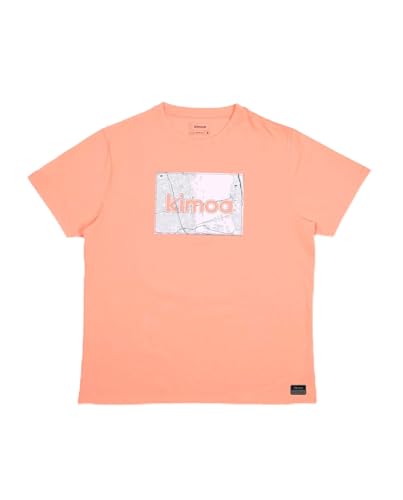 T-Shirt Blanc KIMOA Map Coral en taille L/XL Mixte