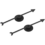 Zenarao 2Pcs Spinner Game Engaging Board Arrow Set Home and School Party Spinners Plastic Craft with Suction Cup Board Games Accessories (Black)