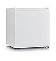 Severin Mini frigo capienza 45 litri, compressore, molto silenzioso, congelatore da 6 litri, classe E, portabottiglie da 2 litri, porta reversibile, KB 8884