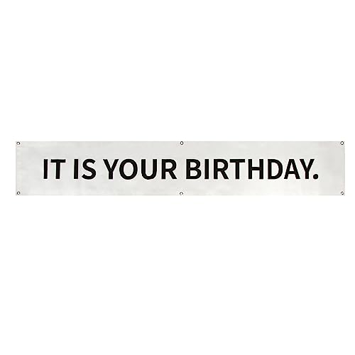 The Office Birthday Banner 6 x 1 ft Vinyl with Metal Grommets for Party Decorations