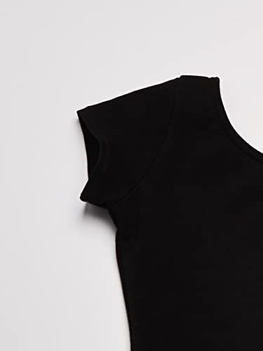 Capezio Little Girls' Classic Short Sleeve Leotard,Black,S (4-6) #TOP3
