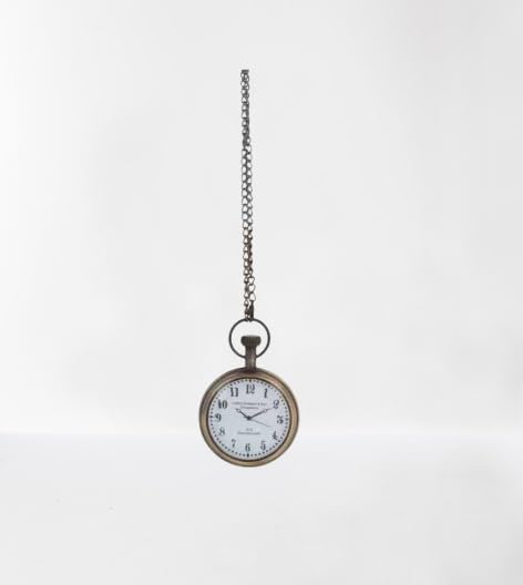 Reloj de bolsillo de latón de diseño marino antiguo, estilo vintage, azul marino real