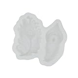 Cola de pavo real molde de silicona flexible apto para lavavajillas elegante molde de plumas de pavo real para hornear y manualidades