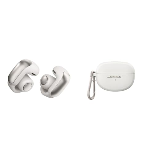 【セット買い】Bose Ultra Open Earbuds 完全ワイヤレス オープンイヤー イヤホン 空間オーディオ Bluetooth接続 マイク付 最大7.5時間再生 防滴 ホワイトスモーク + Ultra Open Earbuds シリコンケース
