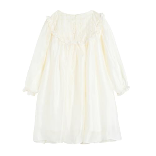 Vestido de princesa para niñas ropa infantil con cuello con volantes 2