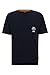 Produktbild BOSS Herren TeeVibes Relaxed-Fit T-Shirt aus Baumwolle mit Print auf Vorder- und Rückseite Dunkelblau XXXL