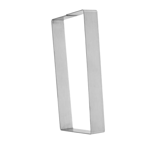 KICHOUSE Rectangle Pancake Stainless Steel Baking Ring for Versatile Culinary Uses for Cakes Pancakes and Potato Cakes and Easy to Clean Baking Tool