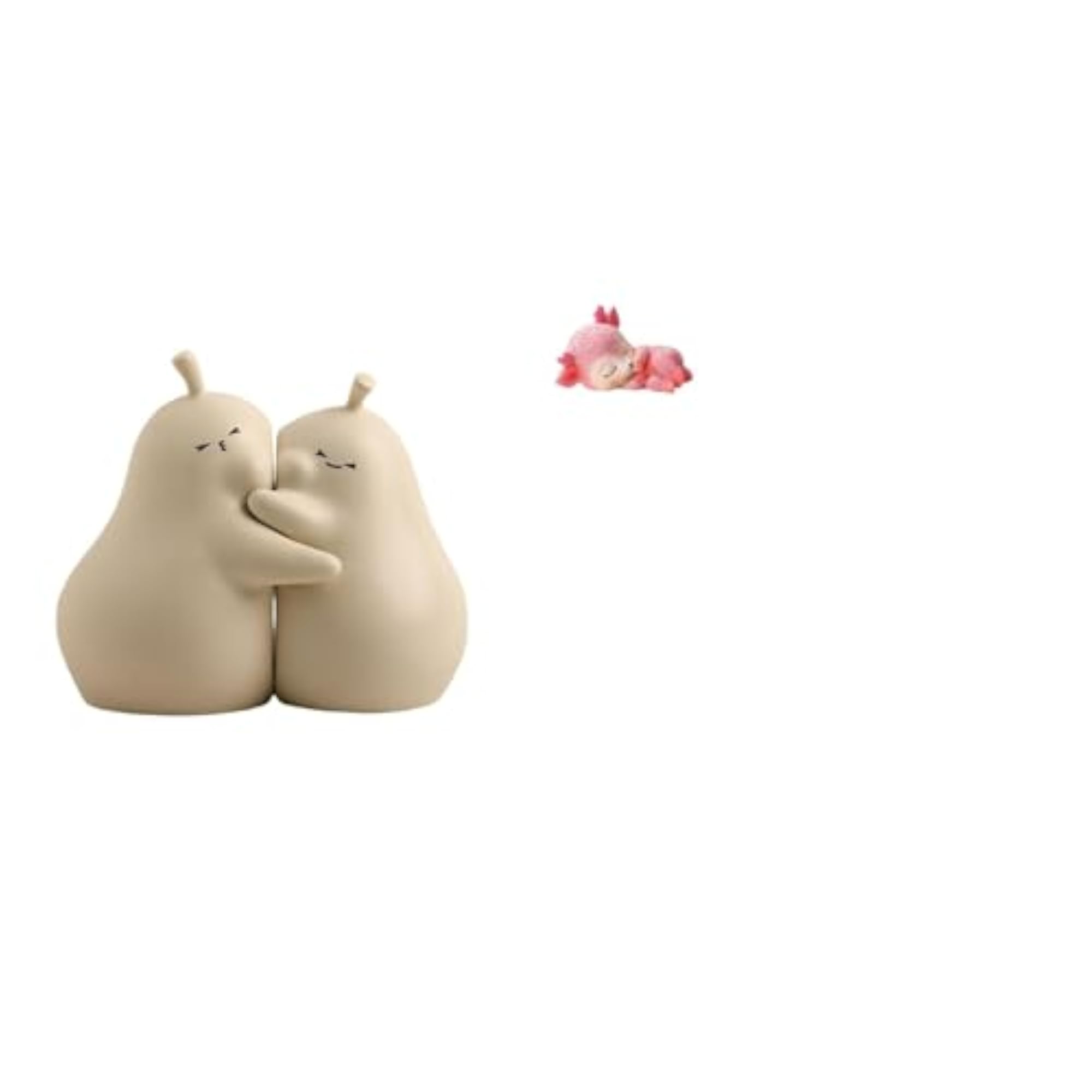 Hugging Pear Ceramic Bookend, Fine Workmanship