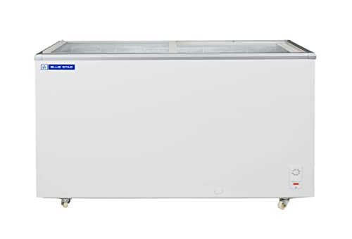 Image of Blue Star GT4-500M 500 Liter Glass Top Deep Freezer (White)