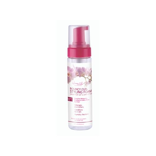 Weave Aide Bouncy Curl Styling Mousse - 8 oz. Frizz Control for Curl Definition and Enhancement, Anti-Frizz Formula